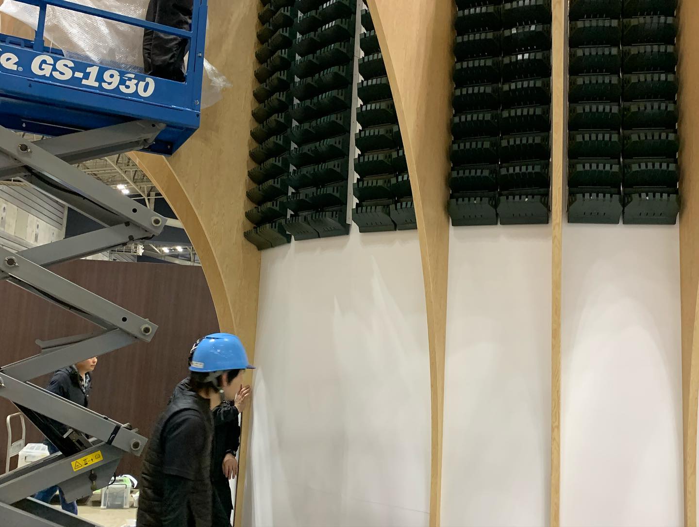 壁面緑化 【 屋内:プラティコ式壁面緑化パネル使用 】 103の施工写真3