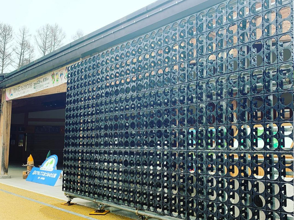 壁面緑化【屋外:カセット式壁面パネル使用】72の施工写真