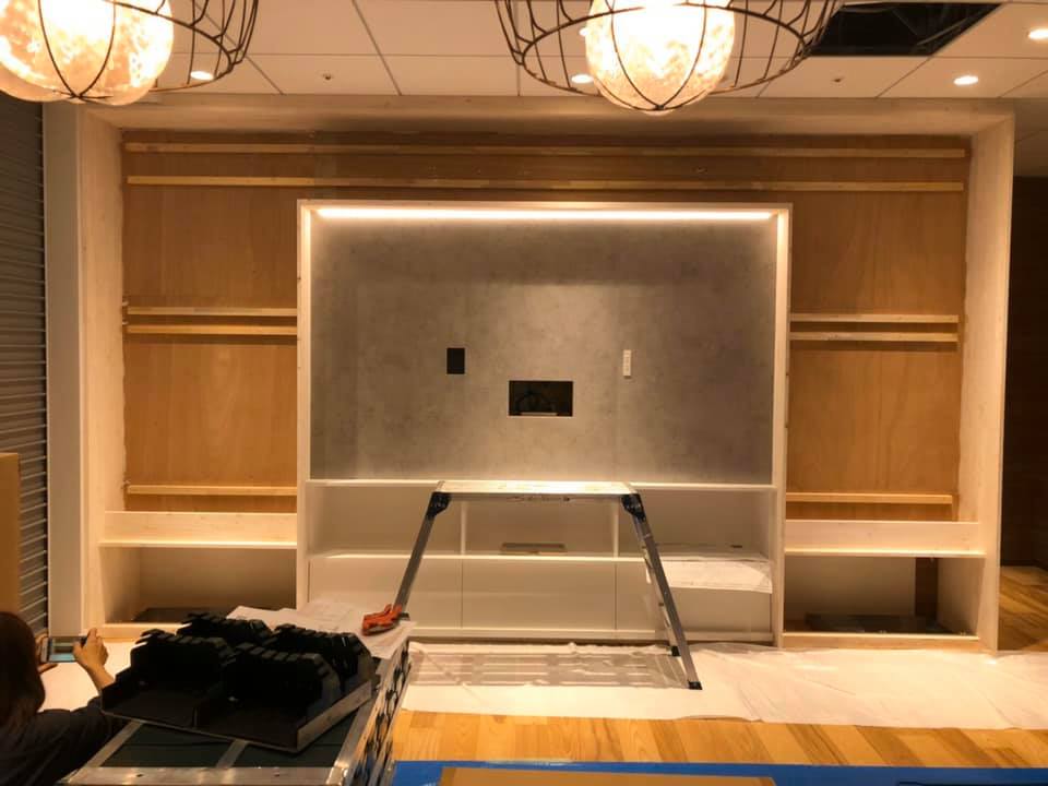 壁面緑化 【 屋内:プラティコ式壁面緑化パネル使用 】 132の施工写真2
