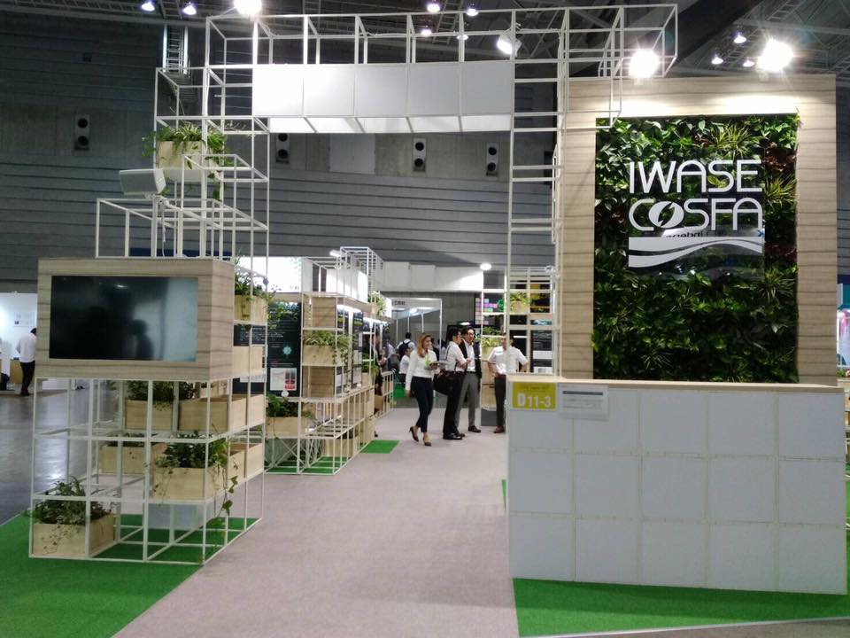 壁面緑化【屋内:プラティコ式壁面緑化パネル使用】142の施工写真
