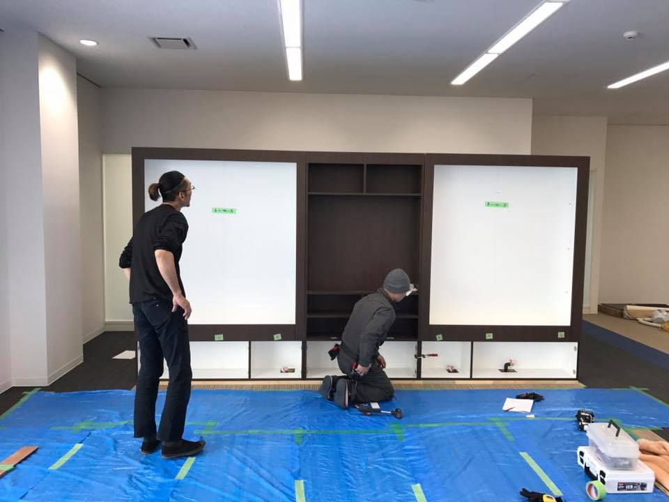 壁面緑化 【 屋内:プラティコ式壁面緑化パネル使用 】 146の施工写真2