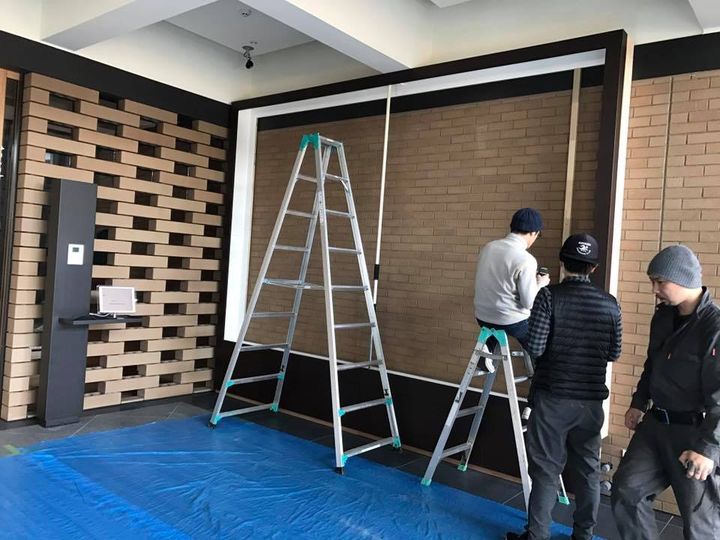 壁面緑化 【 屋内:プラティコ式壁面緑化パネル使用 】 147の施工写真4