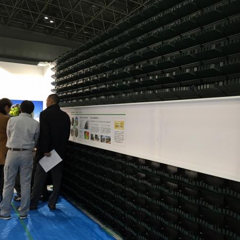 壁面緑化 【 屋内:プラティコ式壁面緑化パネル使用 】 19の施工写真2