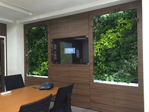 壁面緑化【屋内:プラティコ式壁面緑化パネル使用】28の施工写真