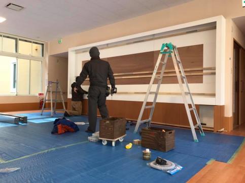 壁面緑化 【 屋内:プラティコ式壁面緑化パネル使用 】 70の施工写真3