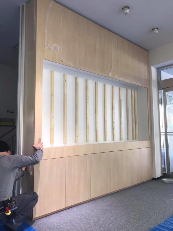 壁面緑化 【 屋内:プラティコ式壁面緑化パネル使用 】 75の施工写真2